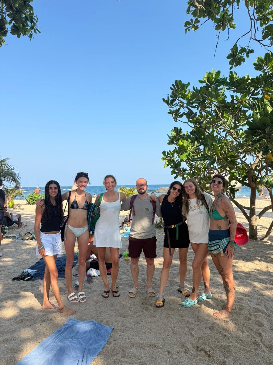 Aerial view of Koh Tao island beaches and coastline | Wonderland Jungle Hostel