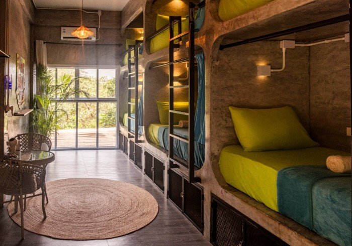 Mad Hatter 6-bed dorm at Wonderland Jungle Hostel Koh Tao